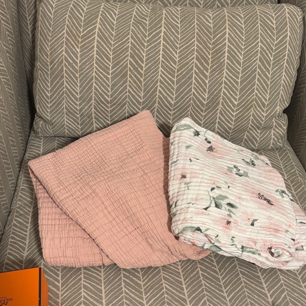 Pottery barn and west elm changing pad covers. 100% organic cotton.